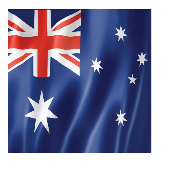 AUSTRALIAN FLAG LUNCH NAPKINS - PACK OF 16