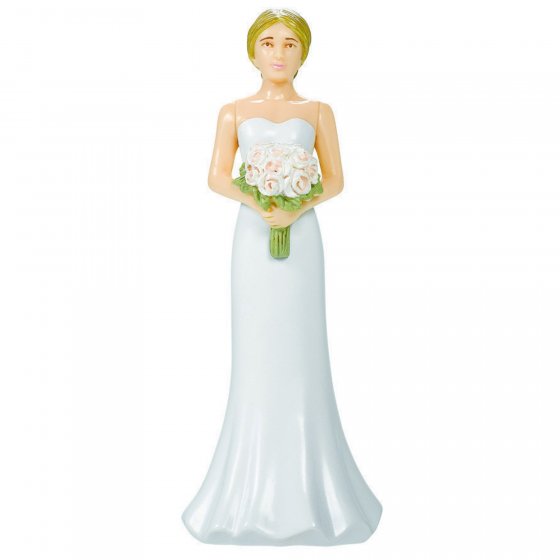 WEDDING CAKE TOPPER - BLONDE HAIRED BRIDE