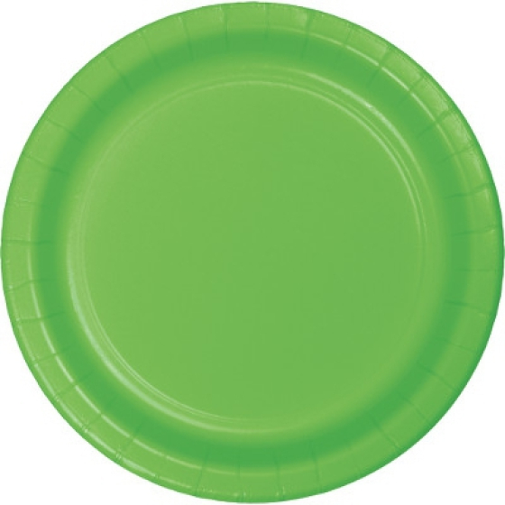 DISPOSABLE DINNER PAPER PLATE - LIME GREEN PACK OF 24