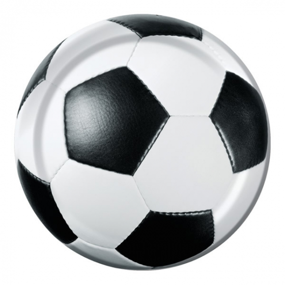 SOCCER BALL PARTY LUNCH PLATES - PACK OF 8
