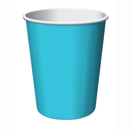 DISPOSABLE CUPS PAPER - BERMUDA BLUE CLASSIC 266ML - PACK OF 24