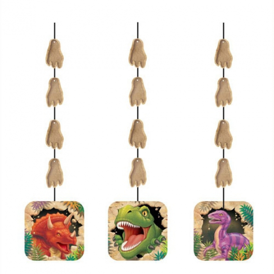 DINO BLAST HANGING CUT OUTS PACK OF 3
