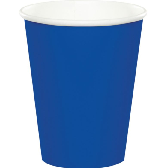 DISPOSABLE CUPS PAPER - COBALT BLUE CLASSIC 266ML - PACK OF 24