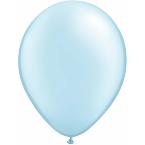 BALLOONS LATEX - PALE BLUE PEARLISED PROFESSIONAL PACK 15