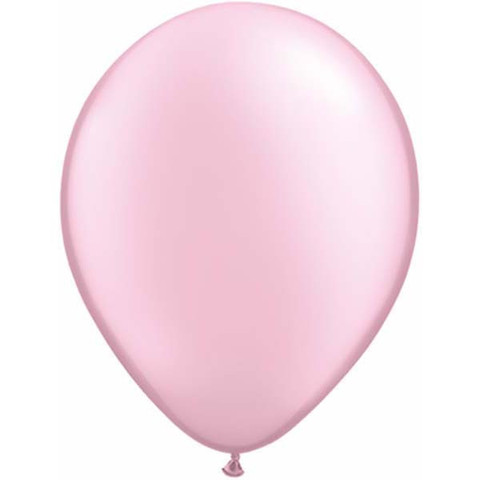 BALLOONS LATEX - PASTEL PINK PEARLISED PROFESSIONAL PACK 100