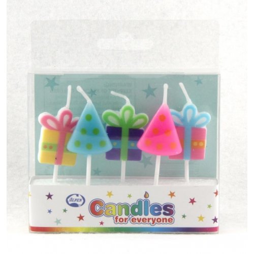 PARTY TIME PICK CANDLES - PACK OF 5