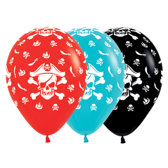 BALLOONS LATEX - LITTLE PIRATE PACK OF 25