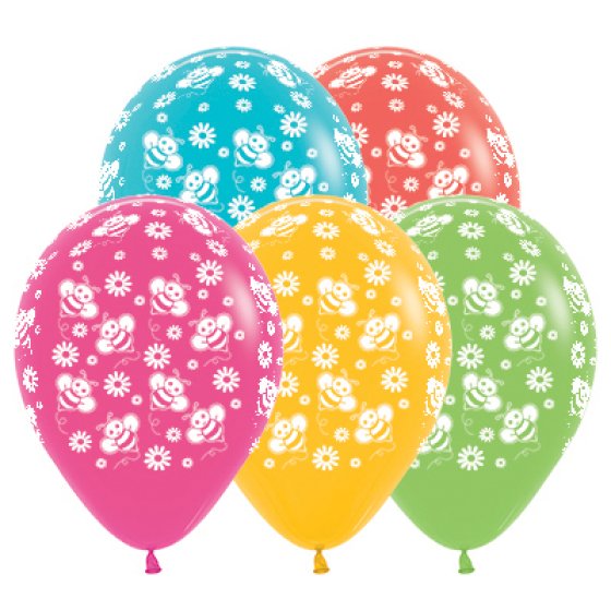 BALLOONS LATEX - BEES PACK OF 25