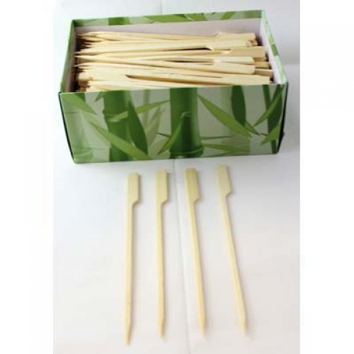 NATURAL ECO BAMBOO PADDLE SKEWERS 15CM - BOX OF 250