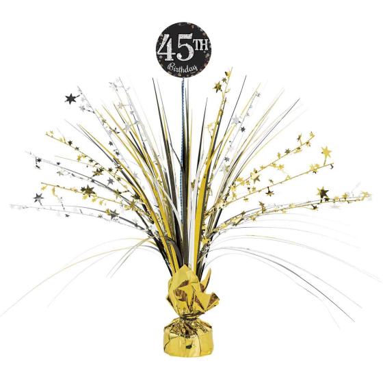 HAPPY BIRTHDAY WEIGHTED CENTREPIECE - ADD ANY AGE