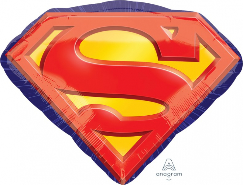 FOIL SUPER SHAPE BALLOON - SUPERMAN EMBLEM