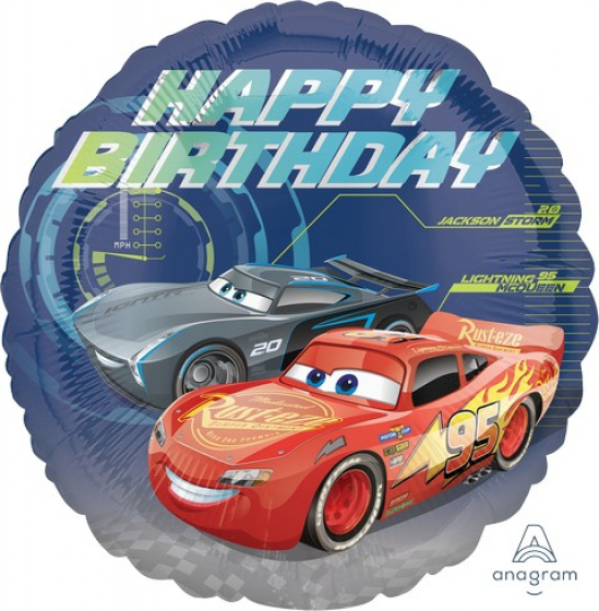 FOIL BALLOON - CARS 18 INCH ROUND