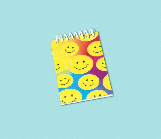 PARTY FAVOURS - SMILEY NOTEBOOKS PACK OF 12