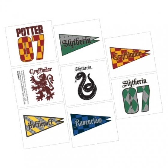PARTY FAVOURS - HARRY POTTER TATTOOS PACK OF 8