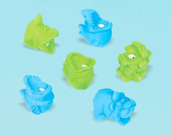 PARTY FAVOURS - MONSTER ERASERS & SHARPENERS PACK OF 6