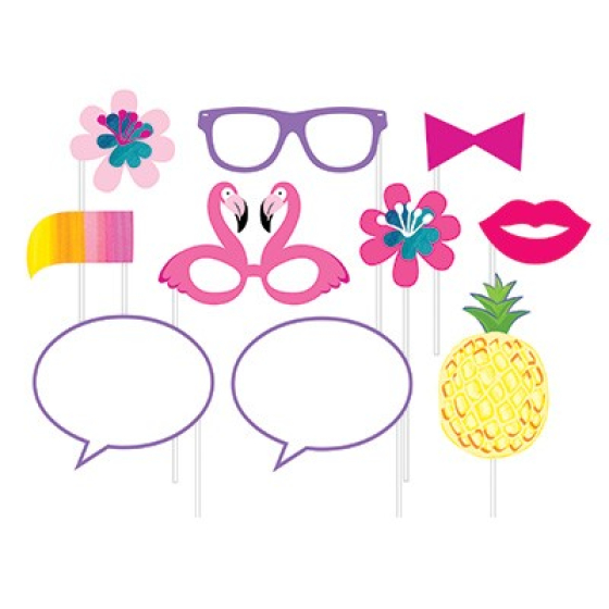 SELFIE PHOTO BOOTH PROPS - SUMMER FUN SIGNS PACK 10
