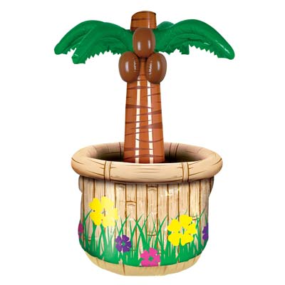 INFLATABLE PALM TREE WITH COCONUTS DRINK COOLER