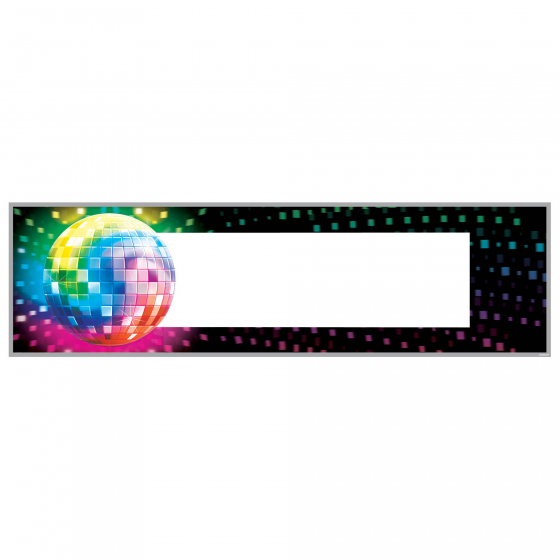 70'S DISCO GIANT CUSTOMISABLE PARTY BANNER KIT