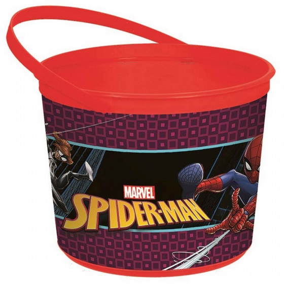 SPIDERMAN PARTY FAVOUR CONTAINER WITH HANDLE