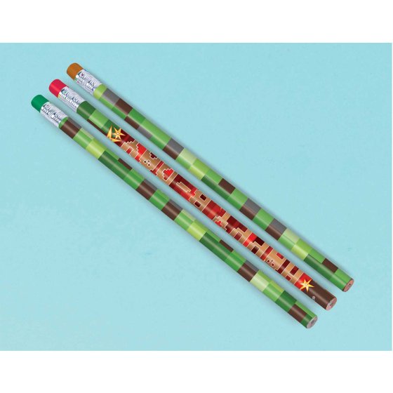 TNT GAMING PARTY PENCILS PARTY FAVOUR - PACK 12