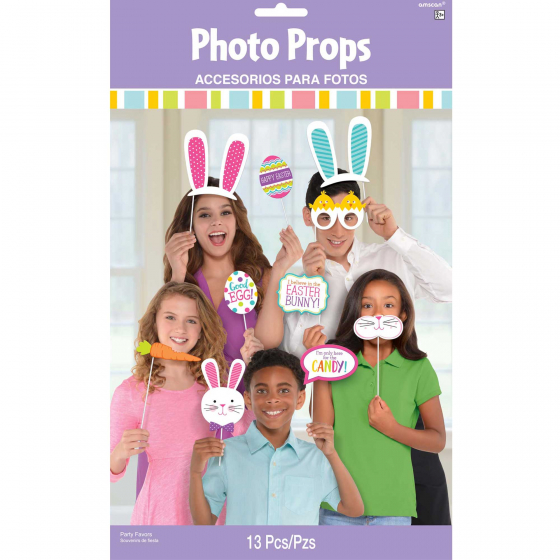 SELFIE PHOTO BOOTH PROPS - EASTER KIT PACK OF 13