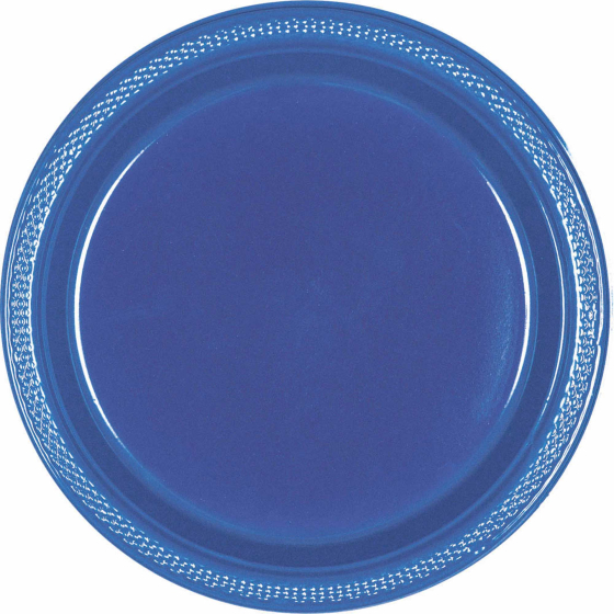 DISPOSABLE DINNER PLATE - NAVY FLAG BLUE PACK OF 20