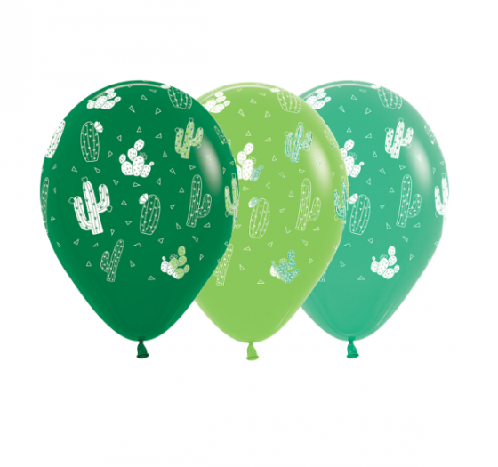 BALLOONS LATEX - CACTUS PACK OF 12