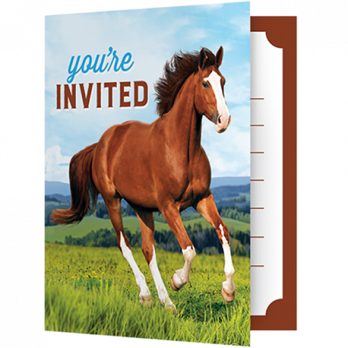 WILD HORSES INVITATIONS - PACK OF 8