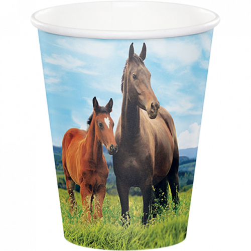 WILD HORSES CUPS - PACK OF 8