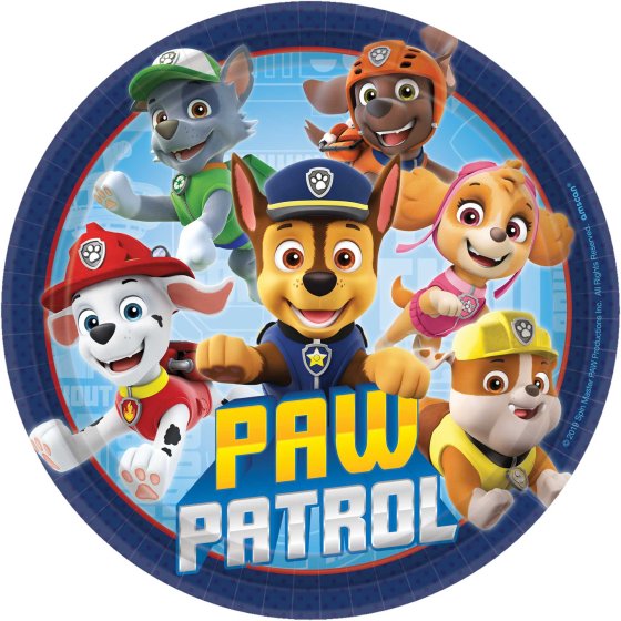 PAW PATROL LUNCH PLATES - PACK OF 8