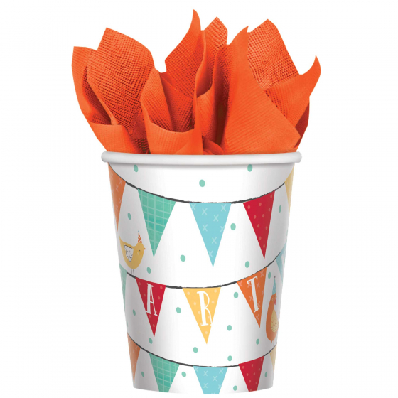 BARNYARD BIRTHDAY PARTY CUPS - PACK OF 8