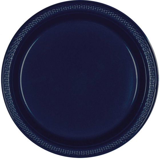 DISPOSABLE DINNER PLATE - NAVY BLUE PACK OF 20