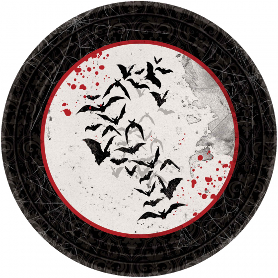 DARK MANOR LUNCH PLATES - PACK OF 8