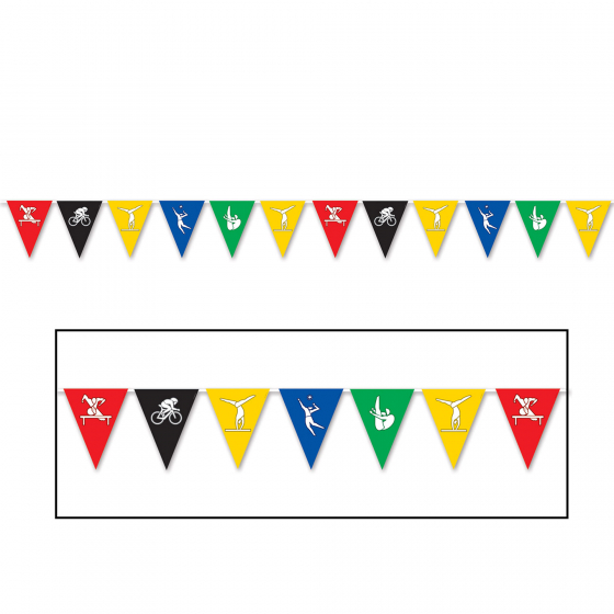 SUMMER SPORTS PENNANT PARTY BANNER