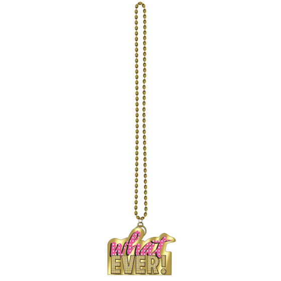 AWESOME 80'S 'WHAT EVER' PARTY NECKLACE