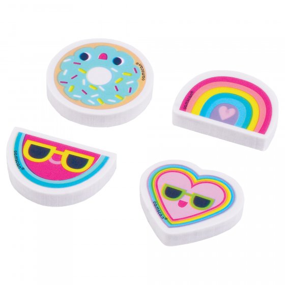 PARTY FAVOURS - TRENDY ERASERS PACK OF 12