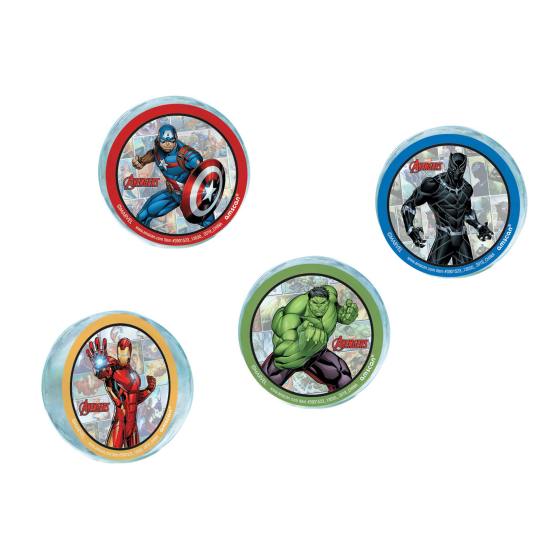 AVENGERS PARTY FAVOURS - BOUNCE BALLS PACK OF 4