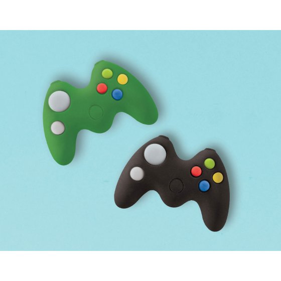 LEVEL UP GAMING CONTROLLER ERASERS PARTY FAVOURS - PACK 8