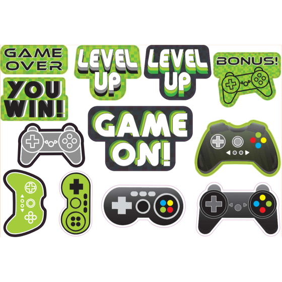 LEVEL UP GAMING CUT OUTS - PACK OF 12