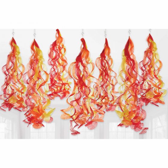FIRST RESPONDERS RED & YELLOW FIRE SWIRLS PACK OF 20