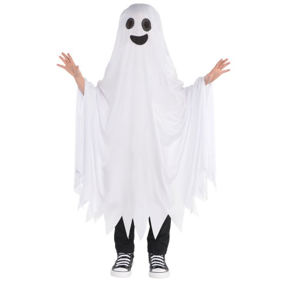 CUTE GHOST CAPE COSTUME FOR CHILDREN UP TO 10 YEARS