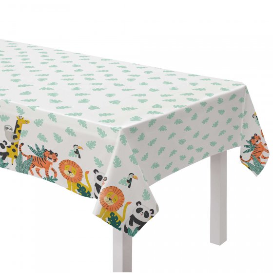 GET WILD PLASTIC TABLECOVER