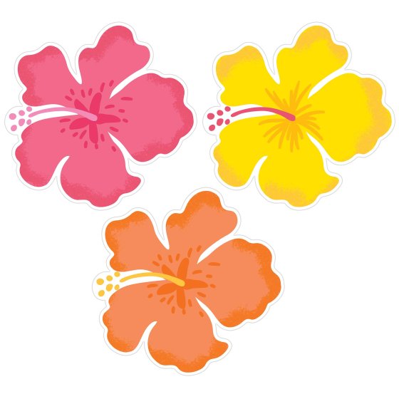 HIBISCUS FLOWER CUT OUTS LARGE