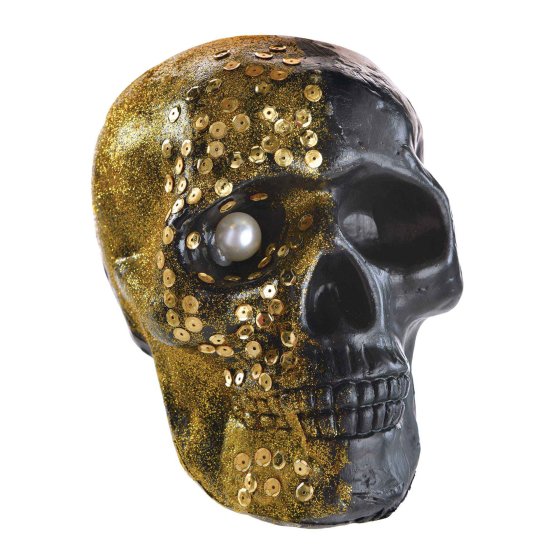 REALISTIC LOOKING GLAMOUR SKULL - 22CM