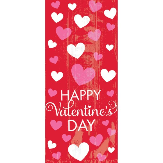 VALENTINES DAY CELLO LOOT BAGS - PACK OF 20