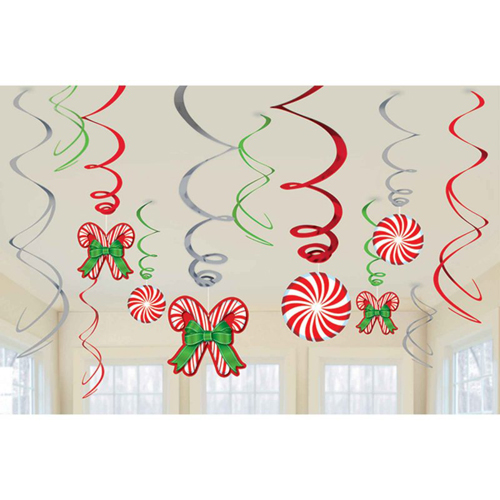 CANDY CANE ASSORTED SWIRLS VALUE PACK OF 12