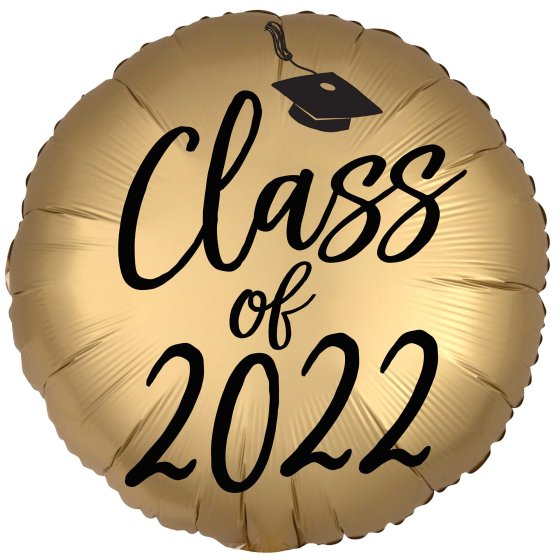 FOIL BALLOON - CONGRATS GRAD CLASS OF 2022