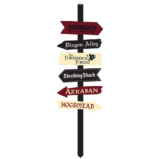 HARRY POTTER HALLOWEEN ALL DIRECTIONAL YARD SIGN