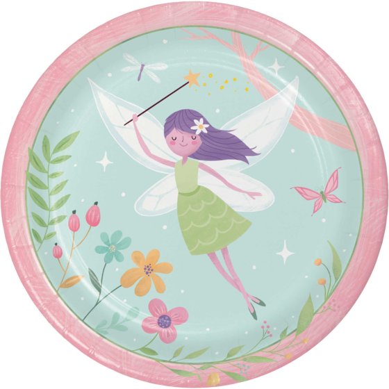 FAIRY FOREST DINNER PLATES - PACK OF 8