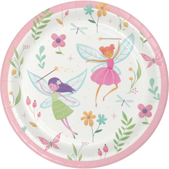 FAIRY FOREST LUNCH PLATES - PACK OF 8